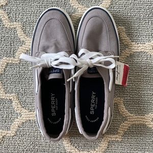 Women’s top-sider sperry gray size 8 never worn